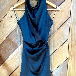 Bershka black sparkle mini dress